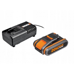 WORX AKUMULATOR 20 V 2 AH + ŁADOWARKA